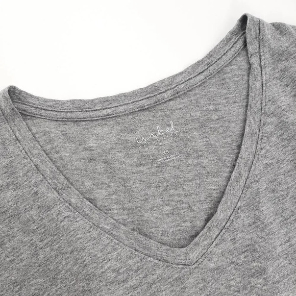 Ingrid & Isabel Womens Maternity V-Neck T-Shirt Size XS Gray V-neck - Picture 5 of 7